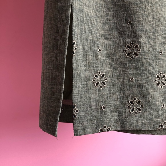 Vintage Olive Green Midi Skirt - Picture 5 of 10